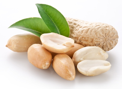 Peanuts. Isolated on a white background.