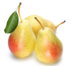 Ripe pears.Objects are isolated on a white background.