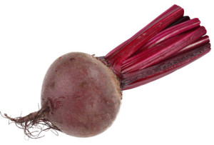 Image of beet on white background. The file contains a path to cut.